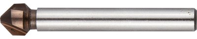 Зенкер ЗУБР "ЭКСПЕРТ" конусный с 3-я реж. кром.ст.P6M5 с Co покрыт.d 6,3х45 мм, цилиндр хвост.d 5мм, для раззенков. М3 ,  ( 29732-3 )