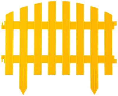 Забор декоративный GRINDA "АР ДЕКО", 28x300см, желтый,  ( 422203-Y )
