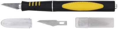 Нож макетный, прорезиненная алюминиевая ручка ( 10487 )