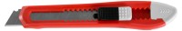 Нож ЗУБР "СТАНДАРТ" с сегментированным лезвием, корпус из AБС пластика, сдвижной фиксатор, сталь У8А, 18мм,  ( 09155 )