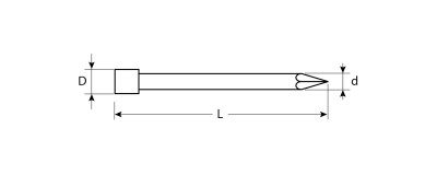Гвозди финишные, омедненные, 25 х 1.4 мм, 50 шт, ЗУБР Профессионал,  ( 305356-14-25 )