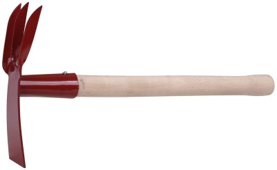 Мотыжка комбинированная с деревянной ручкой, 3 витых зуба, профиль трапеция ( 76812 )