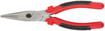 Тонконосы "Стандарт", красно-черные пластиковые ручки, полированная сталь 200 мм ( 48300 )