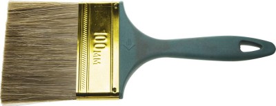Кисть ЗУБР "КП-14" плоская, смешанная щетина, пластмассовая рукоятка, 100мм ,  ( 4-01014-100 )