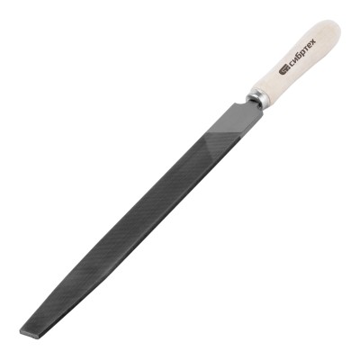 Напильник плоский, 300 мм, деревянная ручка Сибртех, ( 16232 )