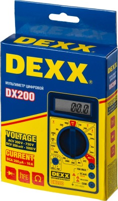 Мультиметр DEXX DX200 цифровой,  ( 45300 )