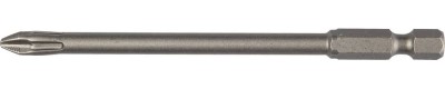 Биты "X-DRIVE" торсионные кованые, обточенные, KRAFTOOL 26121-2-100-1, Cr-Mo сталь, тип хвостовика E 1/4", PH2, 100мм, 1шт,  ( 26121-2-100-1 )