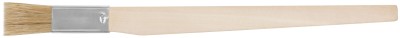 Кисть узкая, натуральная светлая щетина, деревянная ручка 20 мм ( 01246 )