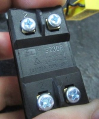 Выключатель S230B 12(12)A 250V ~ 5E4 ( V000-003-265 )