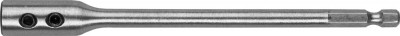 Удлинитель для сверл перовых, с имбусовым ключом, шестигранный хвостовик 1/4", ЗУБР Мастер 29507-150, L=150мм,  ( 29507-150 )