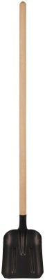 Лопата совковая плоская, с деревянным черенком  225х270х1430 мм ( 77217 )