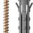 Дюбель распорный полипропиленовый, тип "Ёжик", в комплекте с шурупом, 6 х 40 / 4,0 х 50 мм, 10 шт, ЗУБР,  ( 30661-06-40 )