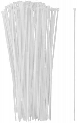 Хомуты нейлоновые для проводов, белые 100 шт.,  3,6х250 мм ( 60370 )