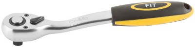 Вороток (трещотка) CrV, черно-желтая прорезиненная ручка, Профи 1/2", 72 зубца ( 62353 )