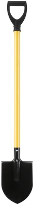 Лопата штыковая ЛКМ, с желтым металлизированным черенком и V-ручкой  185х235х1060 мм ( 77214 )