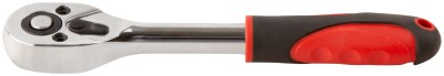 Вороток (трещотка), механизм легированная сталь 40Cr, пластиковая прорезиненная ручка, 1/4", 24 зубца ( 62325 )