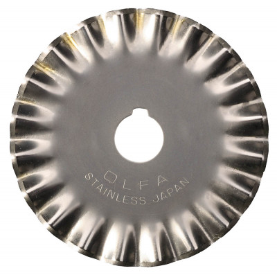 Лезвие OLFA фигурное круговое для RTY-2/G,/DX, малая волна, 45мм,  ( OL-PIB45-1 )