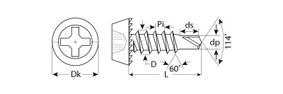 Саморезы КЛМ-СФ со сверлом для листового металла, 11 х 3.8 мм, 22 000 шт, фосфатированные, ЗУБР,  ( 4-300130-38-11 )