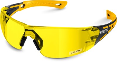 STAYER MX-9 желтые, двухкомпонентные дужки, открытого типа, защитные очки (110491)