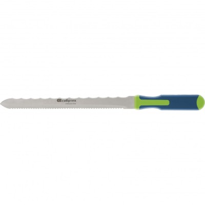 Нож для резки теплоизоляционных панелей, 2-стороннее лезвие, обрезиненная рукоятка, 420 мм, лезвие 280 мм Сибртех, ( 79027 )