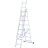Лестница, 3 х 8 ступеней, алюминиевая, трехсекционная, Россия, Сибртех, ( 97818 )