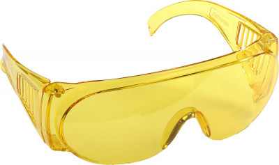 Защитные жёлтые очки STAYER MX-3 монолинза с дополнительной боковой защитой и вентиляцией, открытого типа ( 11042_z01 )