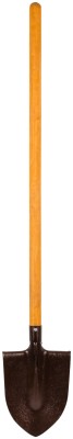 Лопата штыковая, рельсовая сталь Р65 (М76), с деревянным черенком "ПЗИ" 220х280х1420 мм ( 77183 )