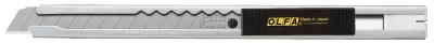 Нож OLFA с выдвижным лезвием и корпусом из нержавеющей стали, 9мм,  ( OL-SVR-1 )