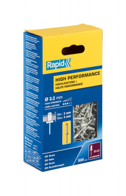 RAPID R:High-performance-rivet 3.2х8 мм, 500 шт, Алюминиевая высокопроизводительная заклепка (5001431)