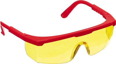 Защитные жёлтые очки ЗУБР СПЕКТР 5 монолинза с дополнительной боковой защитой, открытого типа ( 110329 )