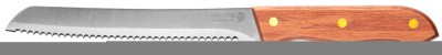 Нож LEGIONER "GERMANICA" хлебный с деревянной ручкой, нерж лезвие 200мм,  ( 47845_z01 )