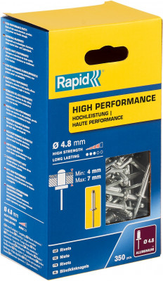 RAPID R:High-performance-rivet 4.8х10 мм, 350 шт, Алюминиевая высокопроизводительная заклепка (5001435)