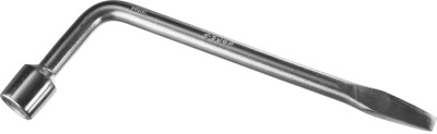 Ключ баллонный ЗУБР "МАСТЕР" L-образный, с монтажной лопаткой, 21мм,  ( 2753-21_z02 )