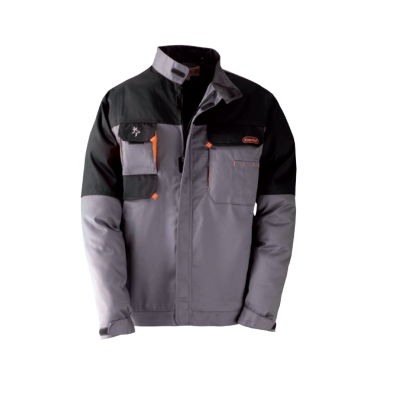 Куртка рабочая KAVIR, размер XXL, цвет серый, полистер 65%, хлопок 35%, 240g/m2, KAPRIOL, ( 31352 )