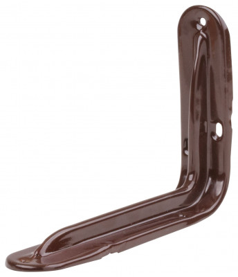 Уголок-кронштейн усиленный коричневый 100х150 мм (0,8 мм) ( 65958 )