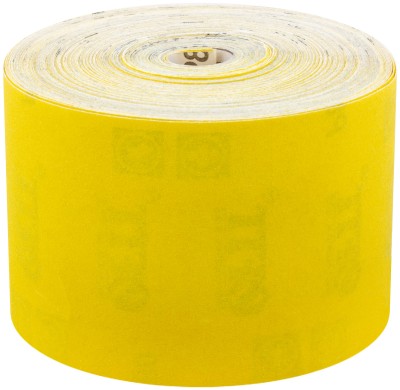 Рулон шлифовальный на бумажной основе, алюминий-оксидный абразивный слой 115 мм х 50 м,  Р 80 ( 38054 )