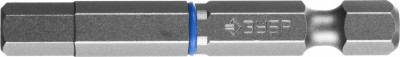 Биты ЗУБР "ПРОФЕССИОНАЛ" торсионные кованые, обточенные, хромомолибденовая сталь, HEX6, 2шт,  ( 26017-6-50-2 )