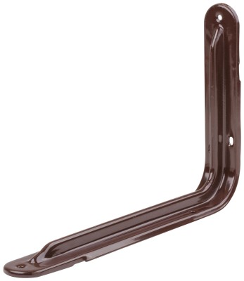 Уголок-кронштейн усиленный коричневый 160х250 мм (1,0 мм) ( 65968 )