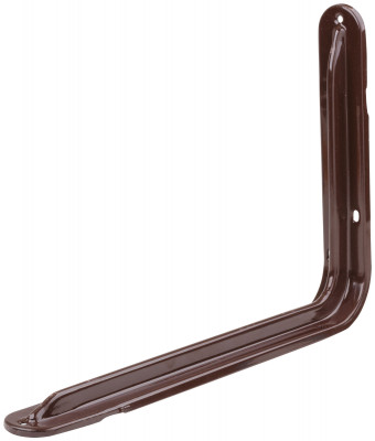 Уголок-кронштейн усиленный коричневый 230х350 мм (1,0 мм) ( 65978 )