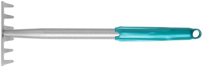 Грабли мини с ручкой цельнометаллическая, 6 зубьев ( 76850 )