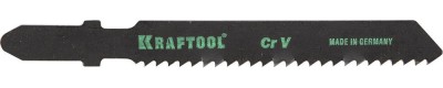 Полотна KRAFTOOL, T119B, для эл/лобзика, Cr-V, по дереву, фанере, чистый рез, EU-хвост., шаг 2мм, 55мм, 2шт,  ( 159535-2 )