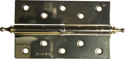 Петля дверная разъемная ЗУБР "ЭКСПЕРТ", 1 подшипник, цвет латунь (PB), левая, с крепежом, 125х75х2,5мм, 2 шт  ,  ( 37605-125-1L )