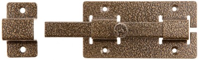 Задвижка накладная"ЗД-06"для дверей усиленная, порошковое покрытие, цвет бронза, квадратный засов 15х145х15мм, 75х115мм ,  ( 37788-6 )