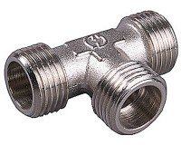 Тройник GENERAL FITTINGS никелированная латунь, ш/ш/ш, 3/4",  ( 51051-3/4 )