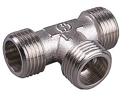 Тройник GENERAL FITTINGS никелированная латунь, ш/ш/ш, 3/4",  ( 51051-3/4 )