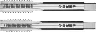Метчики ЗУБР "ПРОФЕССИОНАЛ" машинно-ручные, комплектные для нарезания метрической резьбы, М12 x 1,5, 2шт,  ( 4-28007-12-1.5-H2_z01 )