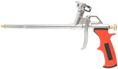 Пистолет для монтажной пены, алюминиевый корпус, прорезиненная ручка ( 14266 )