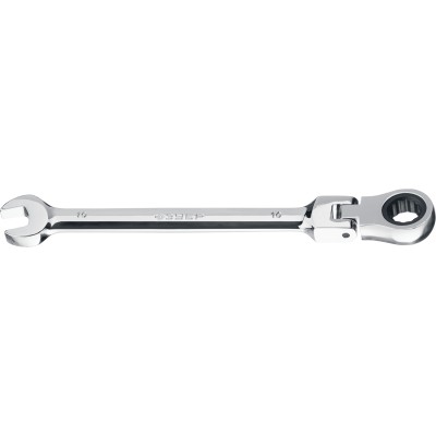 Комбинированный гаечный ключ трещоточный шарнирный 10 мм, ЗУБР, ( 27101-10 )
