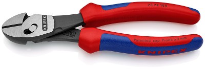 KNIPEX TwinForce фосфатированные, черного цвета 180 мм,  ( KN-7372180BK )