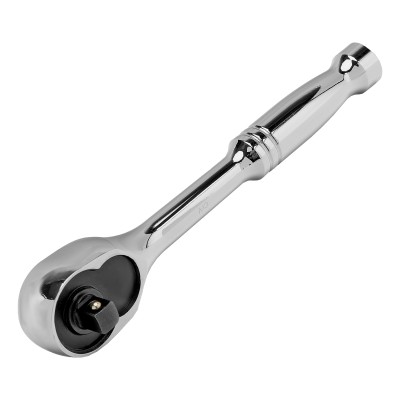 Ключ-трещотка 1/4", CrV, 120 зубьев, цельнометаллический, хром Gross ( 14050 )